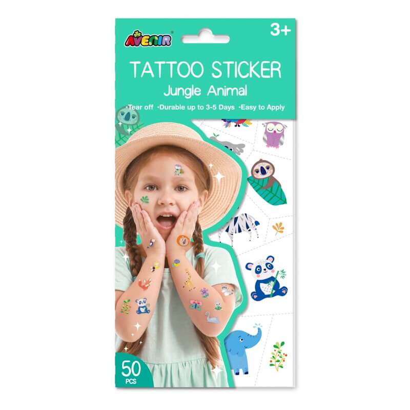 Avenir Sticker Tattoos Jungle Animals