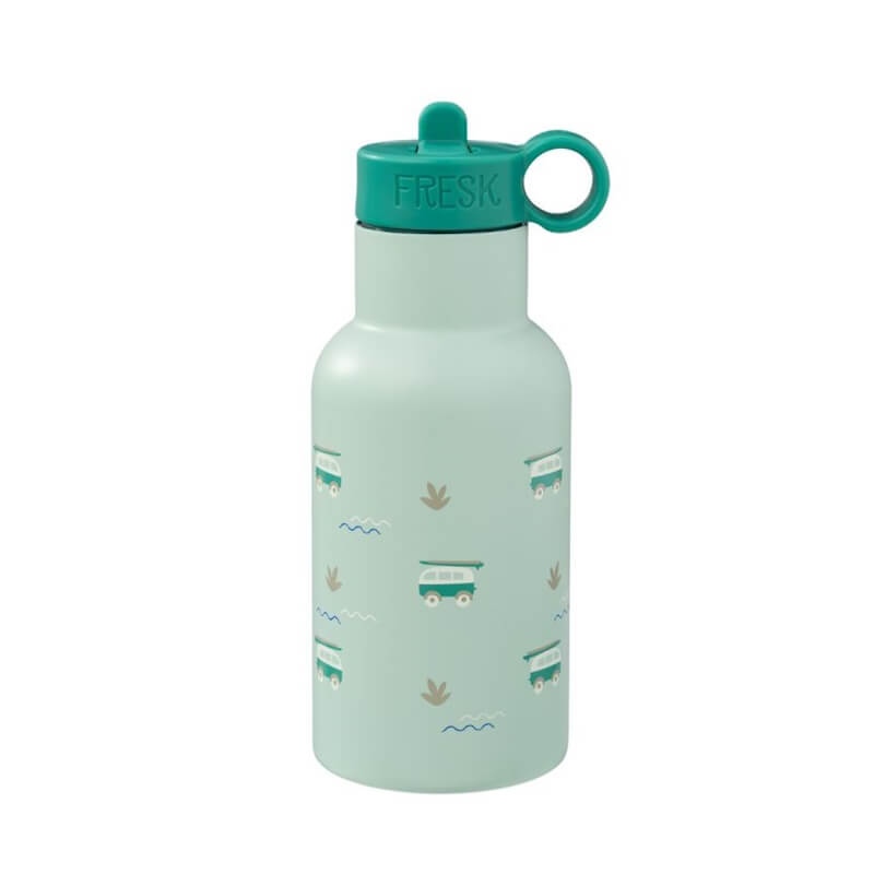 Fresk Θερμός με διπλό τοίχωμα από ανοξείδωτο ατσάλι και ενσωματωμένο καλαμάκι 350ml - Surf boy